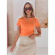 Moteriška oranžinės spalvos palaidinė Kiss Look RY2840 - Moterims Moteriška oranžinės spalvos palaidinė Kiss Look RY2840