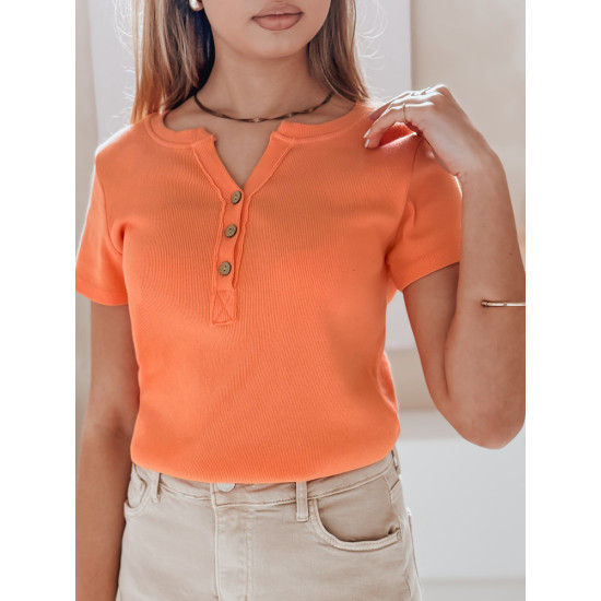 Moteriška oranžinės spalvos palaidinė Kiss Look RY2840 - Moterims Moteriška oranžinės spalvos palaidinė Kiss Look RY2840