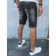 Men's dark grey short denim shorts Gin SX2351 - For men Men's dark grey short denim shorts Gin SX2351