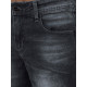 Men's dark grey short denim shorts Gin SX2351 - For men Men's dark grey short denim shorts Gin SX2351