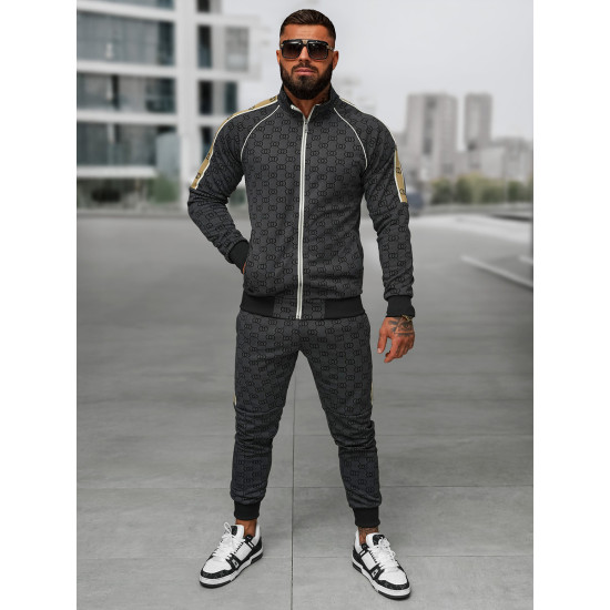 Vyriškas juodas sportinio kostiumo komplektas Design O/FF5110AB - Vyrams Vyriškas juodas sportinio kostiumo komplektas Design O/FF5110AB