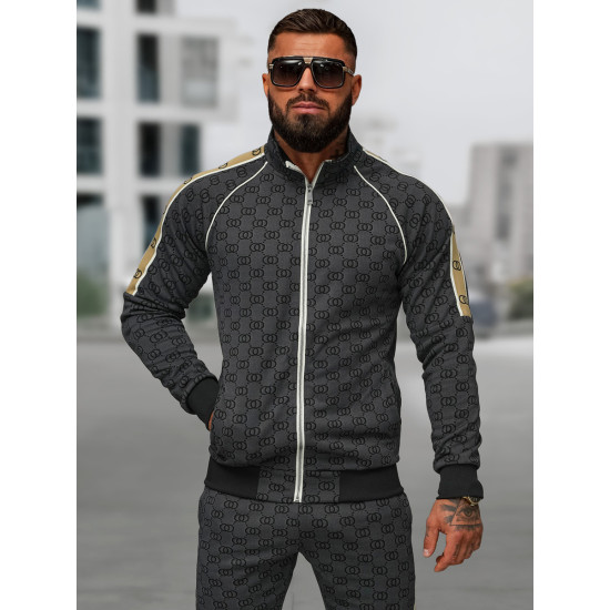 Vyriškas juodas sportinio kostiumo komplektas Design O/FF5110AB - Vyrams Vyriškas juodas sportinio kostiumo komplektas Design O/FF5110AB