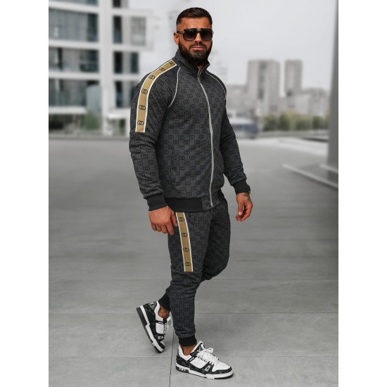 Vyriškas juodas sportinio kostiumo komplektas Design O/FF5110AB - Vyrams Vyriškas juodas sportinio kostiumo komplektas Design O/FF5110AB