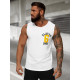 Balti vyriški marškinėliai be rankovių Sport JS/8B1717/1Z