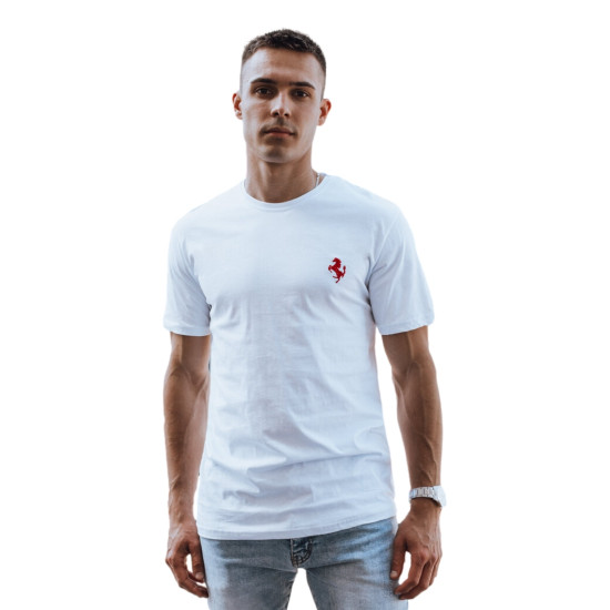 Vyriški baltos spalvos marškinėliai Marly RX5564 - Marškinėliai Vyriški baltos spalvos marškinėliai Marly RX5564