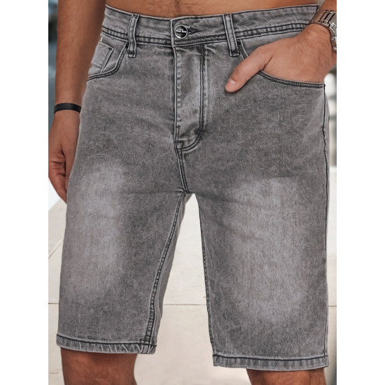 Miesten harmaat farkkushortsit Jack SX2491 - Lyhytelokuvat | Sillat Miesten harmaat farkkushortsit Jack SX2491