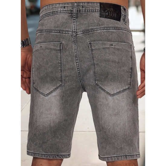 Miesten harmaat farkkushortsit Jack SX2491 - Lyhytelokuvat | Sillat Miesten harmaat farkkushortsit Jack SX2491