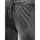 Moteriškos tamsisi pilkos plačios aksominės kelnės Metal JS/92K519/10