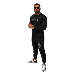 Vyriškos juodos sportinės kelnės Icon