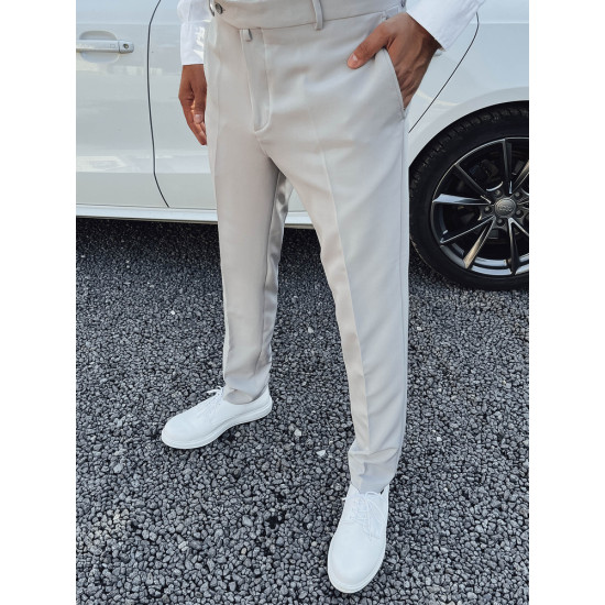 Vyriškos šviesiai pilkos spalvos elegantiškos kelnės Rad UX4291 - Kelnės Vyriškos šviesiai pilkos spalvos elegantiškos kelnės Rad UX4291