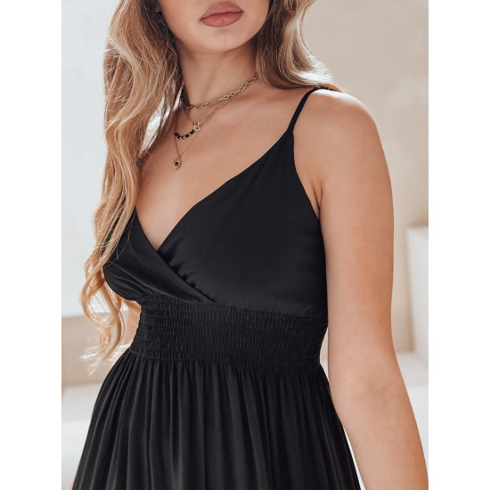 Moteriška juoda midi suknelė Missbreeze EY2626