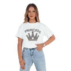 Moteriški balti marškinėliai Princess