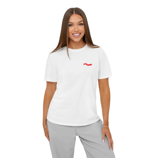 Moteriški baltos spalvos marškinėliai Inlove JS/R61658