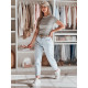 Women's grey striped T-shirt Liness RY2821 - For women Women's grey striped T-shirt Liness RY2821