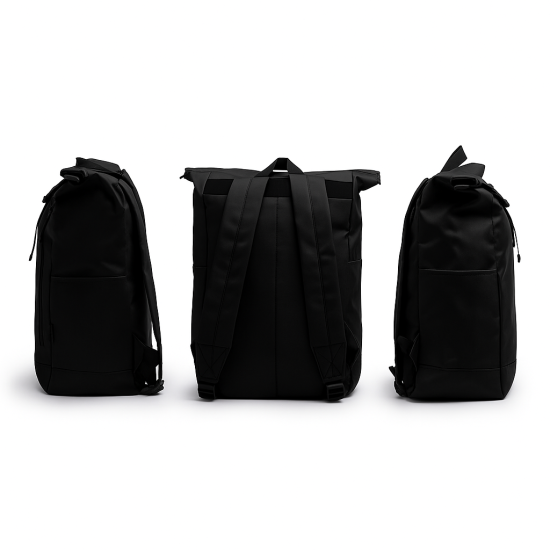 Juoda kuprinė Stilistika PK4049 - Aksesuarai moterims Juoda kuprinė Stilistika PK4049