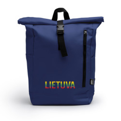 Tamsiai mėlyna kuprinė Trispalvė Lietuva