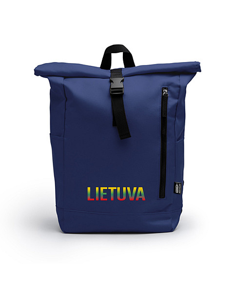 Tamsiai mėlyna kuprinė Trispalvė Lietuva
