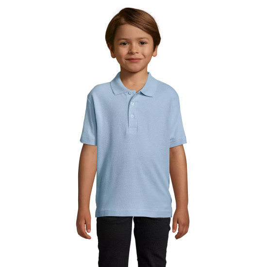 Vaikiški šviesiai mėlynos spalvos polo marškinėliai Enjoy KIDS11990 - Vaikams Vaikiški šviesiai mėlynos spalvos polo marškinėliai Enjoy Marškinėliai