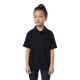 Vaikiški unisex juodos spalvos polo marškinėliai Enjoy