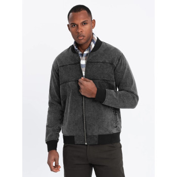 Men's bomber jacket in black Norvi
