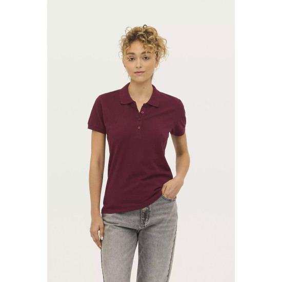 Moteriški bordo polo marškinėliai Passion PK11343