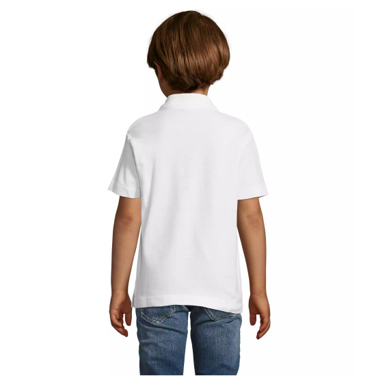 Vaikiški baltos spalvos polo marškinėliai Enjoy KIDS11990 - Vaikams Vaikiški baltos spalvos polo marškinėliai Enjoy Marškinėliai