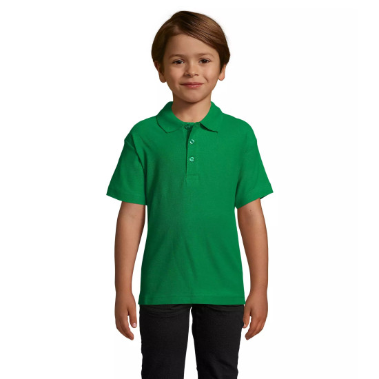 Vaikiški žalios spalvos polo marškinėliai Enjoy KIDS11990 - Vaikams Vaikiški žalios spalvos polo marškinėliai Enjoy Marškinėliai