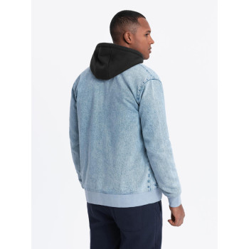 Men's bomber jacket in blue Norvi