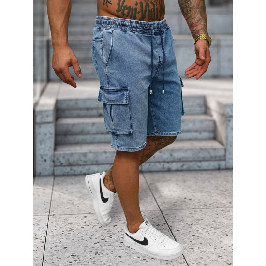 Vyriški džinsiniai šviesiai mėlyni šortai Walker NB/MP0313BC