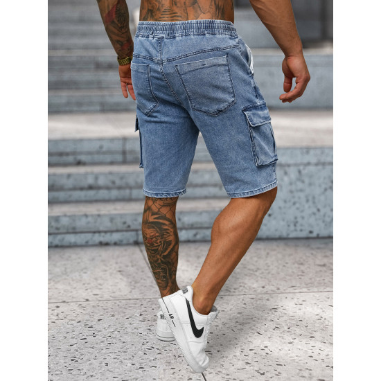 Vyriški džinsiniai šviesiai mėlyni šortai Walker NB/MP0313BC