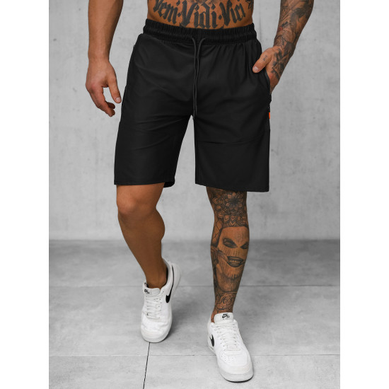 Vyriški juodi sportiniai šortai Keller JS/12K1802/3 - Šortai | Bridžai Vyriški juodi sportiniai šortai Keller JS/12K1802/3