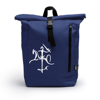 Dark blue backpack Styling