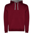 Burgundy/grey hooded sweatshirt Urban