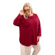 Moteriška bordo palaidinė Margo 34182 - Moterims Moteriška bordo palaidinė Margo PLIUS dydis moterims