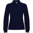 Women's navy blue long-sleeved polo shirt Estrella