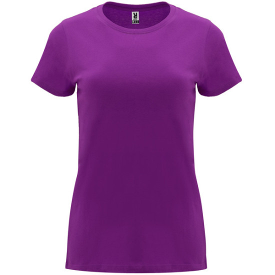 Moteriški violetinės spalvos marškinėliai Capri CAPRI - Apranga reklamai Moteriški violetinės spalvos marškinėliai Capri Marškinėliai | Polo Roly