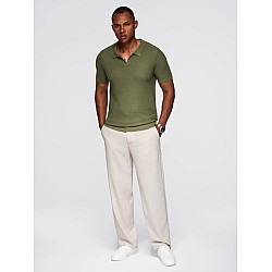 Men's khaki polo shirt Austen