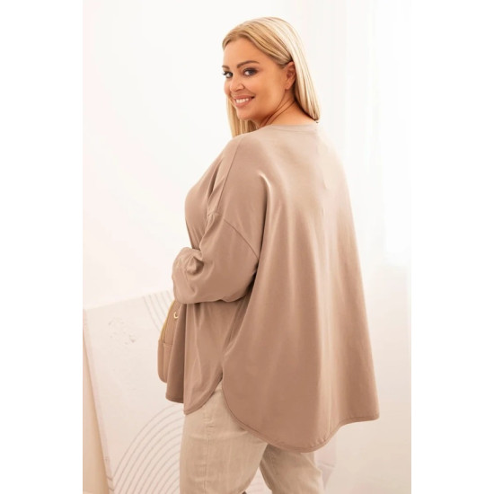 Moteriška rusva palaidinė Margo 34177 - Moterims Moteriška rusva palaidinė Margo PLIUS dydis moterims