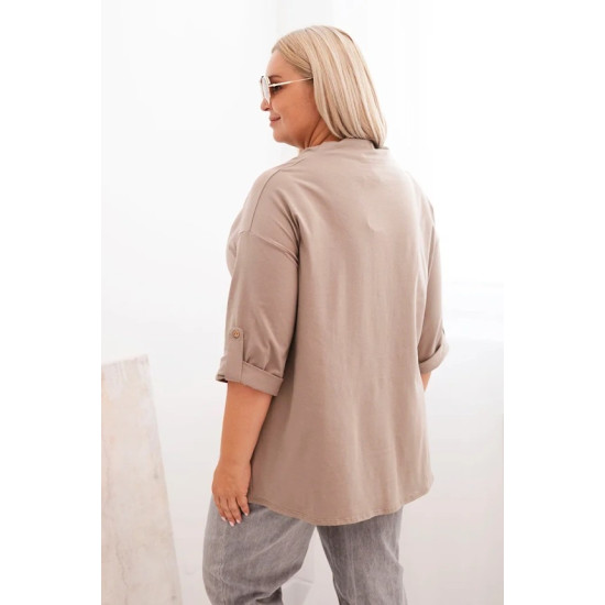 Moteriška rusva palaidinė Tera 34168 - Moterims Moteriška rusva palaidinė Tera PLIUS dydis moterims