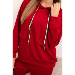 Naiste punane vabaajakostüüm Nela