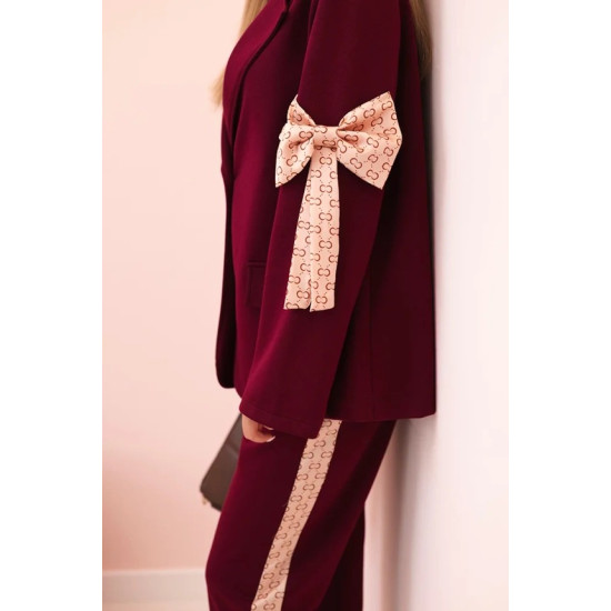 Moteriškas bordo komplektas Rene ART0219 - Moterims Moteriškas bordo komplektas Rene Moteriški komplektai