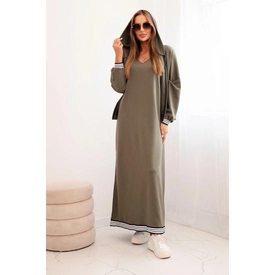 Damski zestaw casualowy Donan w kolorze khaki Komplety damskie