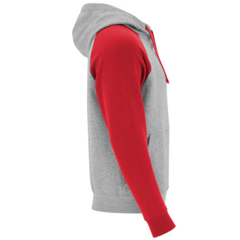 Детский серый/красный свитшот Badet