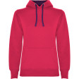 Naisten vaaleanpunainen/violetti hupullinen collegepaita Urban women
