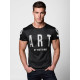 Vyriškli juodi marškinėliai Part Marškinėliai su užrašais