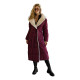 Moteriškas dygsniuotas bordo spalvos striukė Charlot JS/16M9168/06 - Moterims Moteriškas dygsniuotas bordo spalvos striukė Charlot Moteriškos striukės