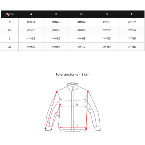 Moteriška juodos spalvos striukė Marsi Moteriškos striukės