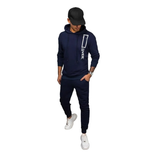 Vyriškas tamsiai mėlynos spalvos komplektas Over Vyriški komplektai