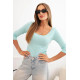 Damska bluzka Sonic w kolorze jasnej mięty Bluzki i koszule