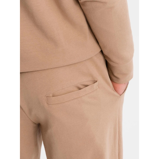 Vyriškas šviesiai rudos spalvos laisvalaikio komplektas Denat Vyriški komplektai